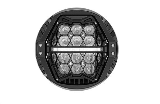7″ Honeycomb LED centrālais lukturis